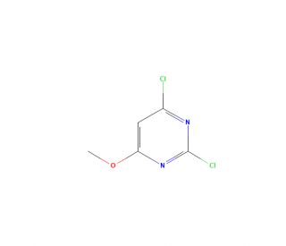 2,4-Dichloro-6-methoxypyrimidine (CAS 43212-41-5) - chemical structure image
