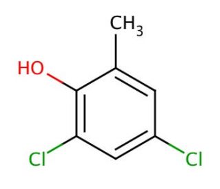 2,4-Dichloro-6-methylphenol (CAS 1570-65-6) - chemical structure image