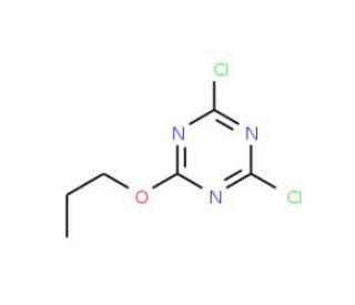 2,4-Dichloro-6-n-propoxy-1,3,5-triazine (CAS 26650-75-9) - chemical structure image