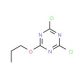 2,4-Dichloro-6-n-propoxy-1,3,5-triazine (CAS 26650-75-9) - chemical structure image