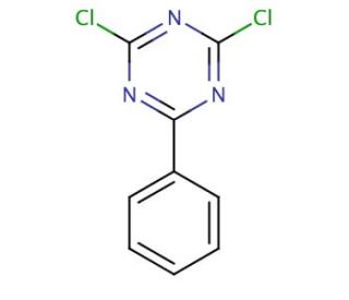 2,4-Dichloro-6-phenyl-1,3,5-Triazine (CAS 1700-02-3) - chemical structure image
