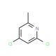 2,4-Dichloro-6-picoline (CAS 42779-56-6) - chemical structure image