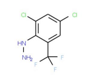 2,4-Dichloro-6-(trifluoromethyl)phenylhydrazine (CAS 107047-29-0) - chemical structure image