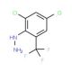 2,4-Dichloro-6-(trifluoromethyl)phenylhydrazine (CAS 107047-29-0) - chemical structure image
