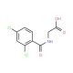 (2,4-Dichloro-benzoylamino)-acetic acid (CAS 7554-79-2) - chemical structure image