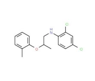 2,4-Dichloro-N-[2-(2-methylphenoxy)propyl]aniline - chemical structure image