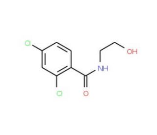 2,4-Dichloro-N-(2-hydroxyethyl)benzenecarboxamide (CAS 20656-08-0) - chemical structure image