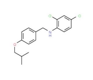 2,4-Dichloro-N-(4-isobutoxybenzyl)aniline - chemical structure image