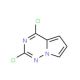 2,4-Dichloro-pyrrolo[2,1-f][1,2,4]triazine (CAS 918538-05-3) - chemical structure image