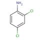 2,4-Dichloroaniline 的分子结构, CAS编号: 554-00-7 2,4-Dichloroaniline (CAS 554-00-7) - chemical structure image