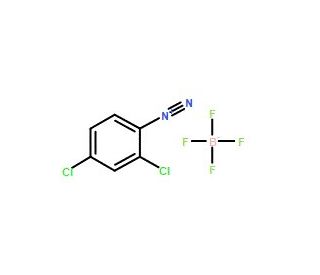 2,4-Dichlorobenzenediazonium tetrafluoroborate (CAS 21872-70-8) - chemical structure image