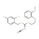 (2,4-Dichlorobenzyl) [2-(2-methoxyphenoxy)ethyl]-cyanocarbonimidodithioate - chemical structure image