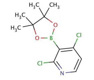 2,4-Dichloropyridine-3-boronic acid pinacol ester (CAS 1257651-49-2) - chemical structure image