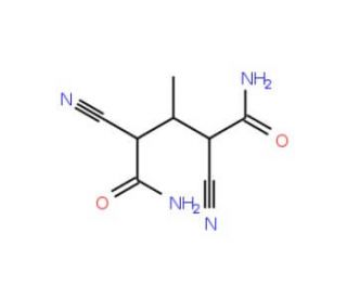 2,4-Dicyano-3-methylglutaramide (CAS 5447-66-5) - chemical structure image