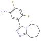 2,4-difluoro-5-(6,7,8,9-tetrahydro-5H-[1,2,4]triazolo[4,3-a]azepin-3-yl)aniline - chemical structure image