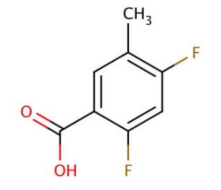 2,4-Difluoro-5-methylbenzoic acid (CAS 367954-99-2) - chemical structure image