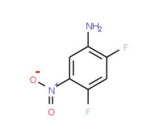 2,4-Difluoro-5-nitroaniline (CAS 123344-02-5) - chemical structure image