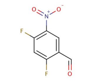 2,4-difluoro-5-nitrobenzaldehyde - chemical structure image