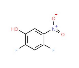 2,4-Difluoro-5-nitrobenzenol (CAS 113512-57-5) - chemical structure image