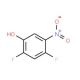 2,4-Difluoro-5-nitrobenzenol (CAS 113512-57-5) - chemical structure image