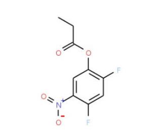 2,4-Difluoro-5-nitrophenyl propionate - chemical structure image