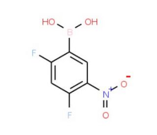 2,4-Difluoro-5-nitrophenylboronic acid (CAS 325786-11-6) - chemical structure image