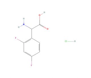 2,4-Difluoro-DL-phenylglycine hydrochloride (CAS 1374651-47-4) - chemical structure image