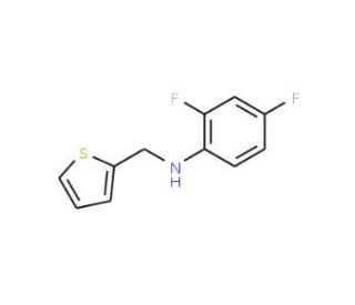 2,4-difluoro-N-(thiophen-2-ylmethyl)aniline - chemical structure image
