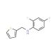 2,4-difluoro-N-(thiophen-2-ylmethyl)aniline - chemical structure image
