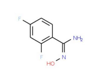 2,4-Difluorobenzamidoxime (CAS 883022-90-0) - chemical structure image
