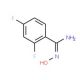 2,4-Difluorobenzamidoxime (CAS 883022-90-0) - chemical structure image