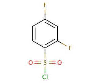 2,4-Difluorobenzenesulfonyl chloride (CAS 13918-92-8) - chemical structure image