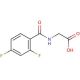 [(2,4-difluorobenzoyl)amino]acetic acid - chemical structure image