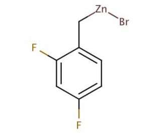2,4-Difluorobenzylzinc bromide solution (CAS 307496-26-0) - chemical structure image