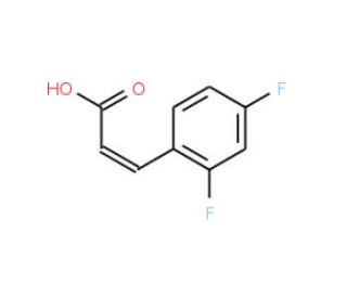 2,4-Difluorocinnamic acid (CAS 774-73-2) - chemical structure image