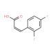 2,4-Difluorocinnamic acid (CAS 774-73-2) - chemical structure image