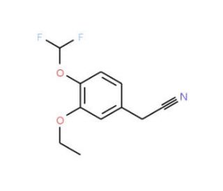 2-[4-(difluoromethoxy)-3-ethoxyphenyl]acetonitrile - chemical structure image