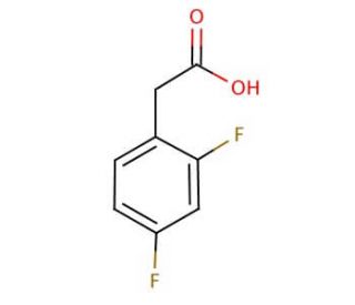 2,4-Difluorophenylacetic acid (CAS 81228-09-3) - chemical structure image