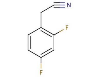 2,4-Difluorophenylacetonitrile (CAS 656-35-9) - chemical structure image