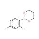 2,4-Difluorophenylboronic acid, propanediol cyclic ester (CAS 1073372-07-2) - chemical structure image