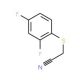 (2,4-Difluorophenylthio)acetonitrile (CAS 175277-63-1) - chemical structure image