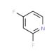 2,4-Difluoropyridine (CAS 34941-90-7) - chemical structure image