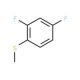 2,4-Difluorothioanisole (CAS 130922-40-6) - chemical structure image