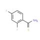 2,4-Difluorothiobenzamide (CAS 175276-92-3) - chemical structure image
