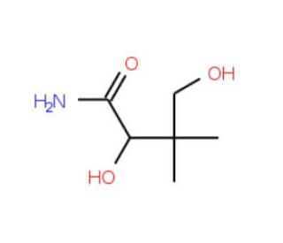 2,4-Dihydroxy-3,3-dimethylbutanamide (CAS 4417-86-1) - chemical structure image