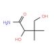 2,4-Dihydroxy-3,3-dimethylbutanamide (CAS 4417-86-1) - chemical structure image