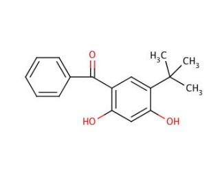 2,4-Dihydroxy-5-tert-butylbenzophenone (CAS 4211-67-0) - chemical structure image