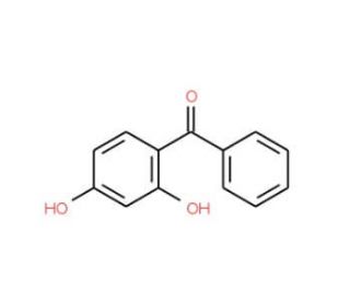 2,4-Dihydroxybenzophenone (CAS 131-56-6) - chemical structure image