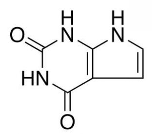 2,4-Dihydroxypyrrolo[2,3-d]pyrimidine (CAS 39929-79-8) - chemical structure image