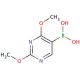2,4-Dimethoxy-5-pyrimidinylboronic acid (CAS 89641-18-9) - chemical structure image